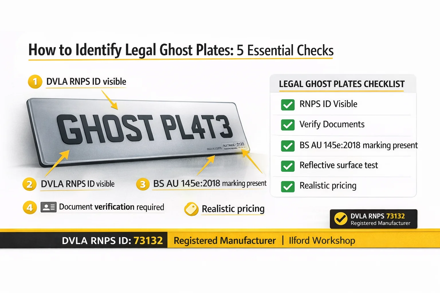 How to Spot Legal Ghost Plates UK - 5 Essential Checks for Ghost Plate Authenticity and Compliance